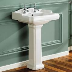 Victoria Pedestal Basin - Double Tap Hole 
